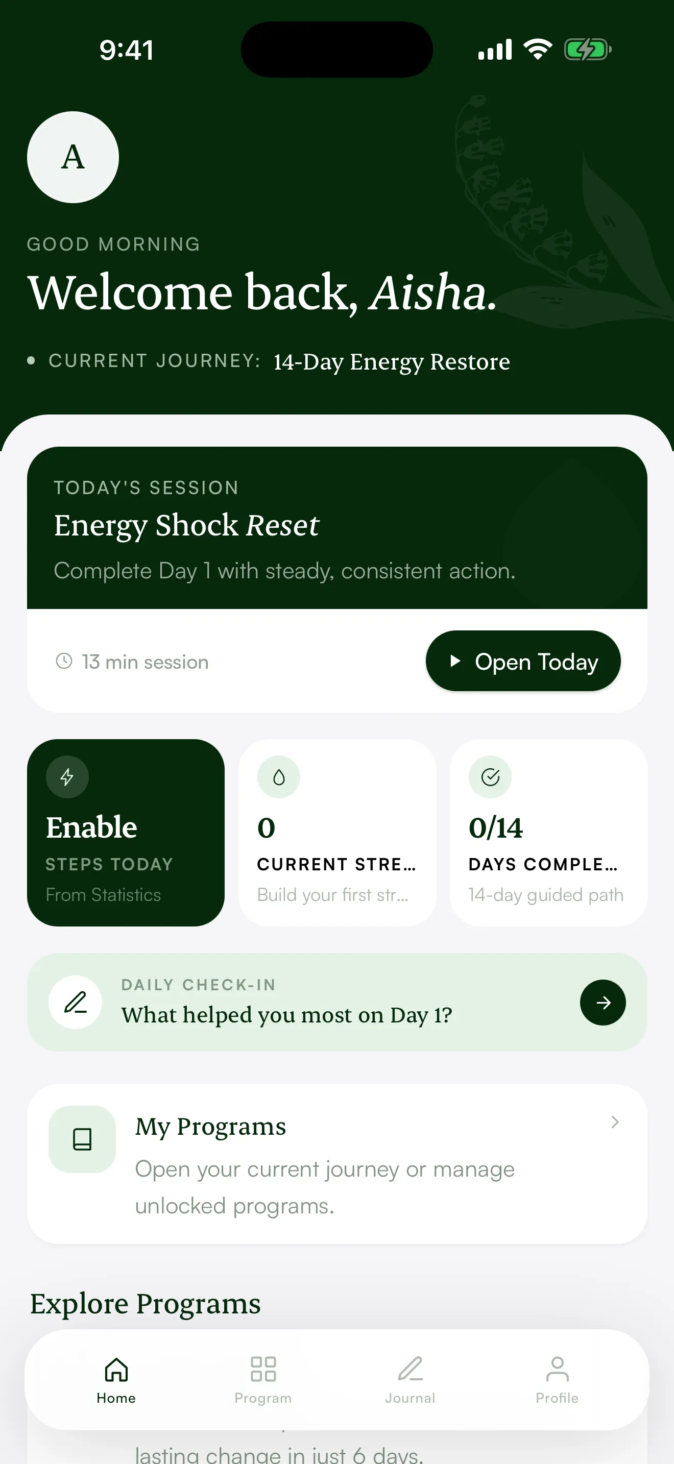 Recovery Compass Dashboard